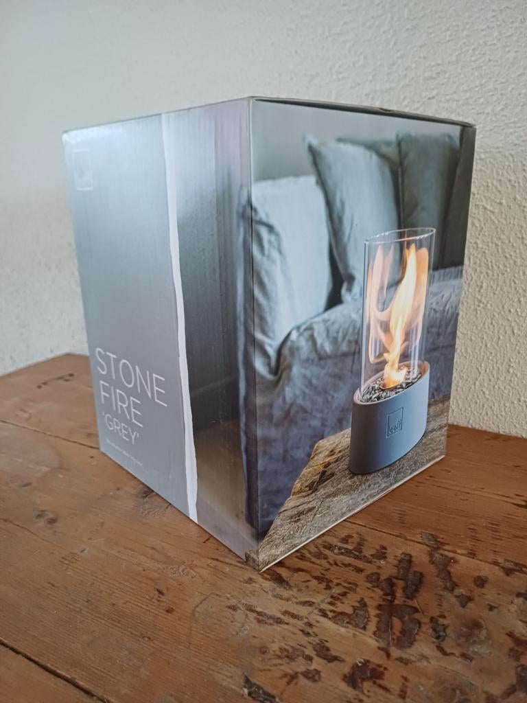 Leeff Stonefire Sfeerhaard 'Grey' - Nieuw in Doos, Ophalen of Verzenden, Nieuw, Vrijstaande haard, Overige soorten