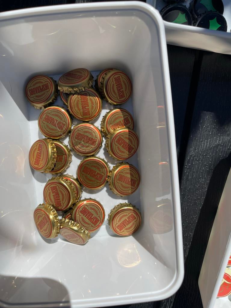 Desperados bierdoppen - Ideaal voor knutselen of verzamelen, Ophalen of Verzenden, Gebruikt, Overige typen, Overige merken