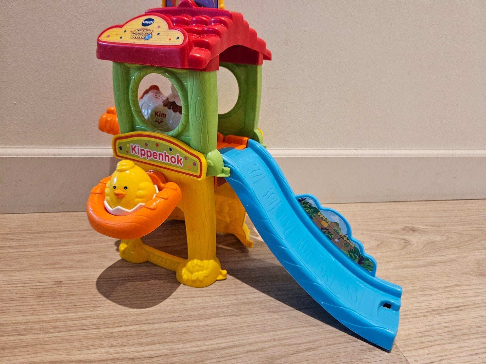 Zoef zoef kippenhok met kip en kuiken, compleet, Ophalen of Verzenden, Zo goed als nieuw