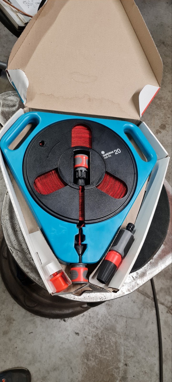 Gardena Roll fix 20m. tuinslang set., Ophalen, Zo goed als nieuw, Tuinslang