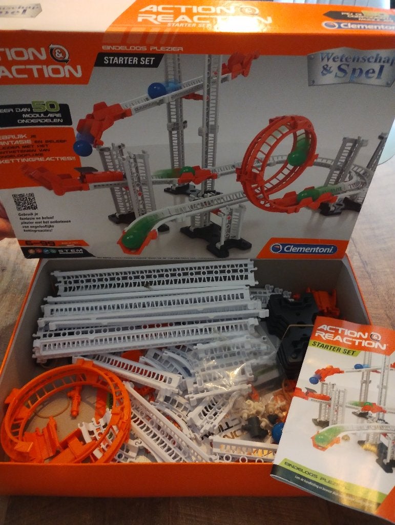 Clementoni Action Reaction knikkerbaan, Ophalen, Zo goed als nieuw, Overige merken
