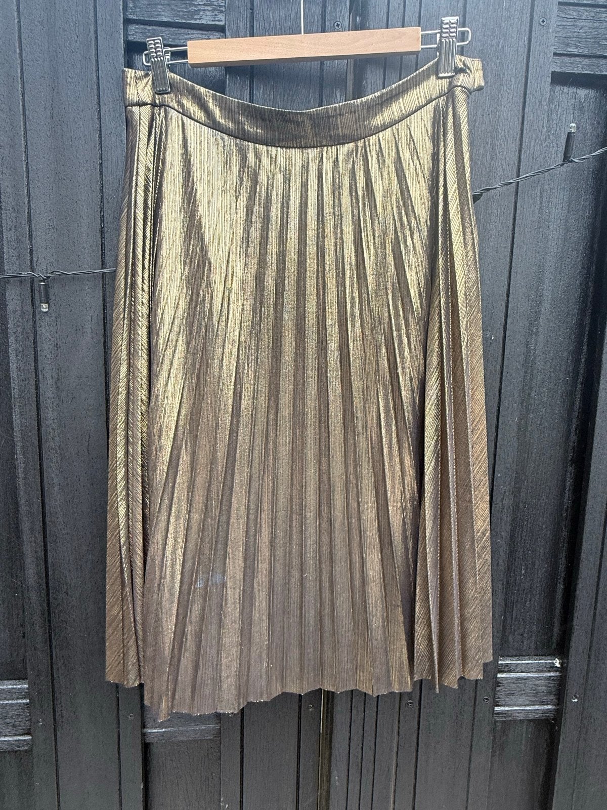 YAYA Women geplooide midi rok goudkleurig maat 36 (S), Ophalen of Verzenden, Zo goed als nieuw, Maat 36 (S), Goud