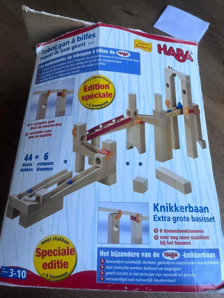 Haba houten knikkerbaan - 44 delig, Ophalen, Gebruikt, Overige typen