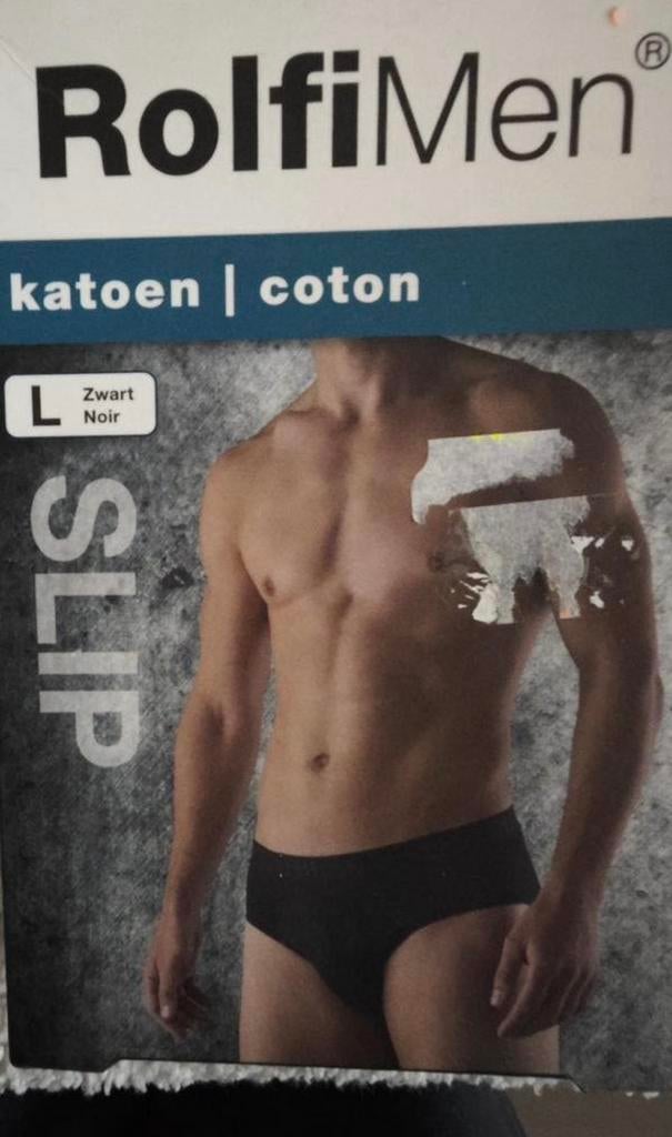 Rolfi Men Heren Slip Zwart Katoen Maat L Nieuw, Ophalen of Verzenden, Zwart, Slip