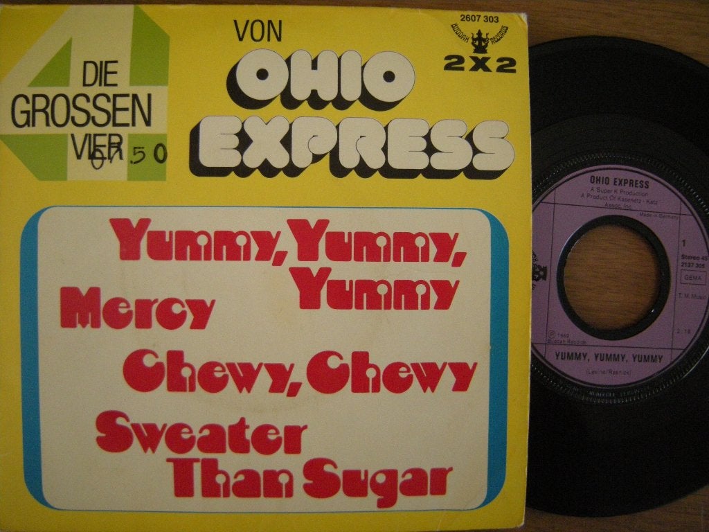 Ohio Express (Die Grossen Vier) 2 x single, 7 inch, Ophalen of Verzenden, Pop, Gatefold hoes