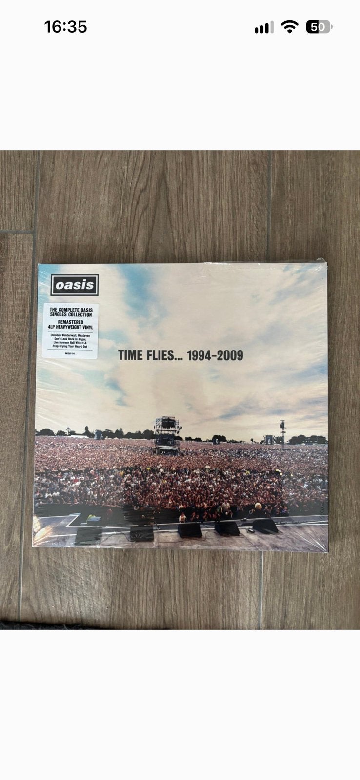 Oasis time flies 1994-2009, 4 LP box , nieuwstaat, Ophalen of Verzenden, Zo goed als nieuw, LP