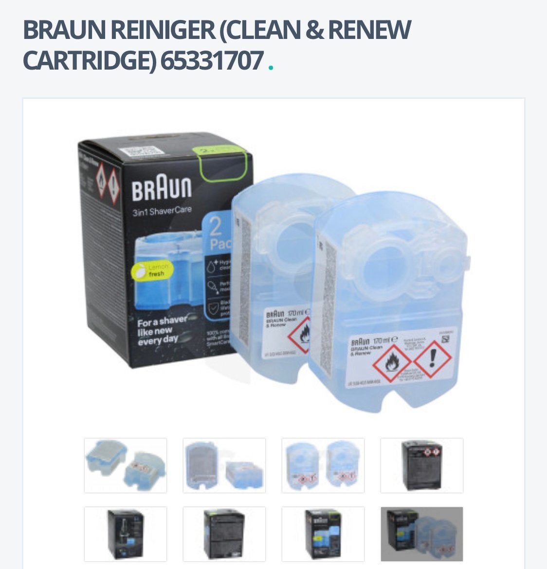 Nieuw Braun reiniger, Ophalen of Verzenden, Nieuw, Scheren en Epileren
