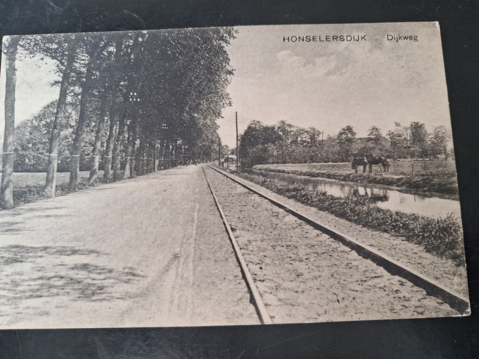 Prachtige oude ansichtkaart van Honselersdijk, Verzamelen, Ophalen of Verzenden
