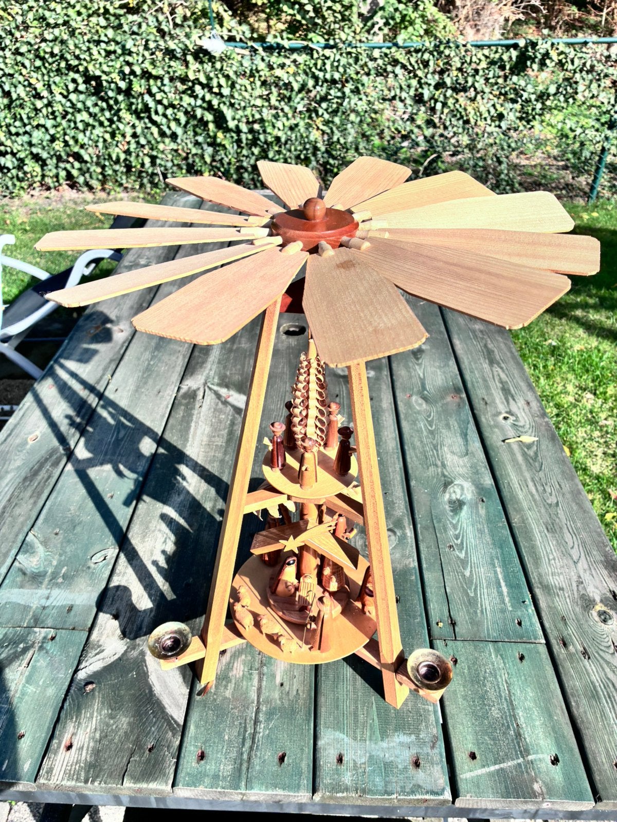 Originele DREGENO Kerstpiramide Echte Erzgebirge Handarbeid, Ophalen of Verzenden