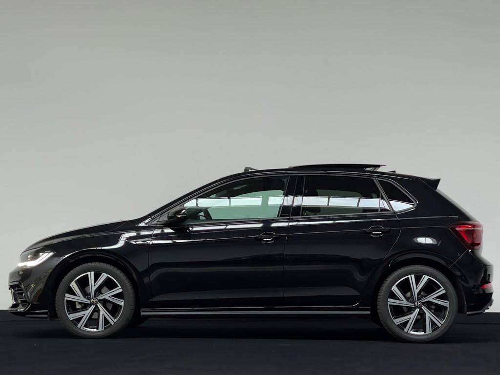 Volkswagen Polo 1.0 TSI DSG 3 x R-Line | Pano | Keyless BOMV, Gebruikt, Zwart, Met garantie (alle), 1104 kg