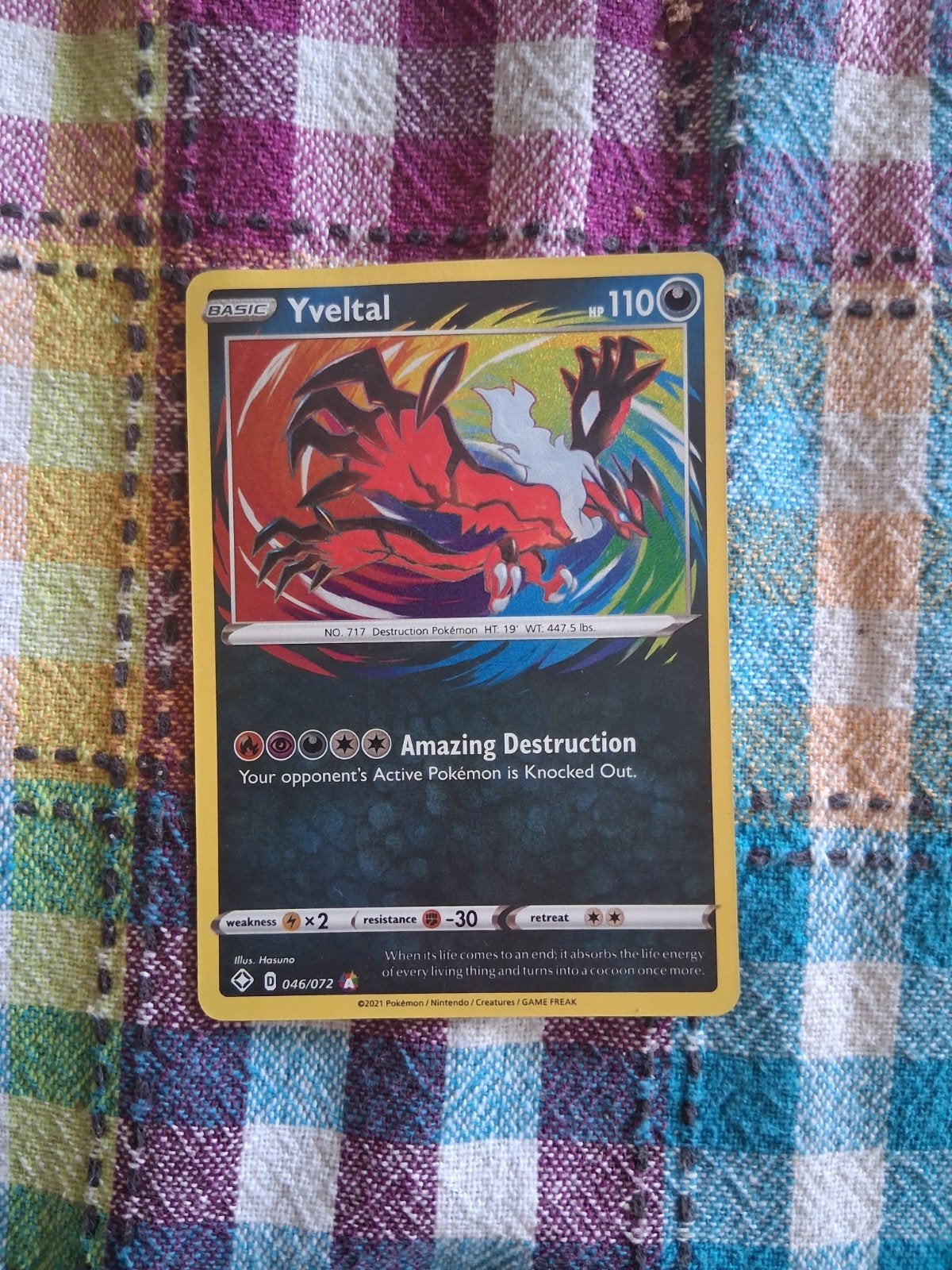 yveltal, Ophalen of Verzenden, Zo goed als nieuw, Losse kaart, Foil