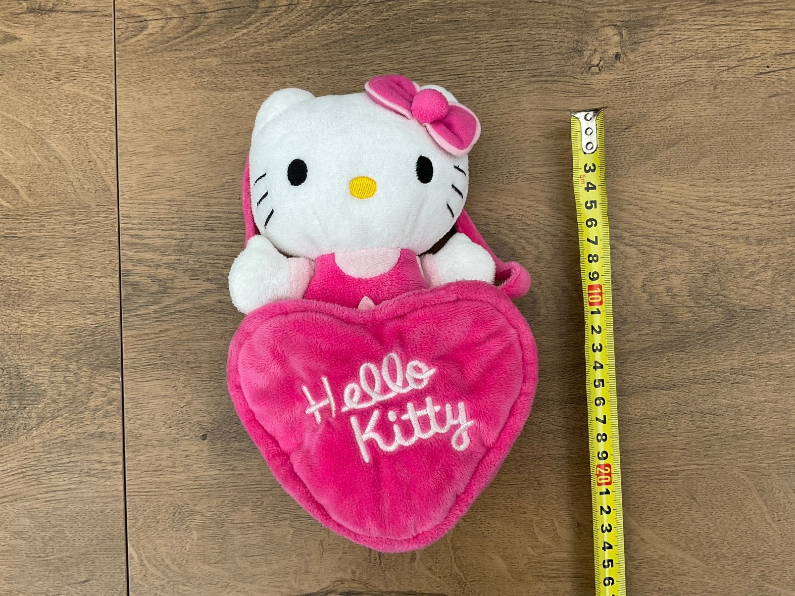 2 nieuwe pluche Hello Kitty knuffel in pluche tasje, Hello Kitty, Ophalen, Nieuw, Kat