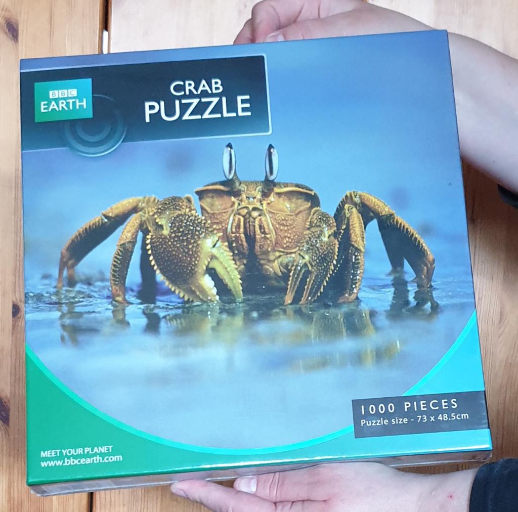 BBC earth puzzel van een Krab, Hobby en Vrije tijd, Denksport en Puzzels, Ophalen of Verzenden, 500 t/m 1500 stukjes, Nieuw, Legpuzzel