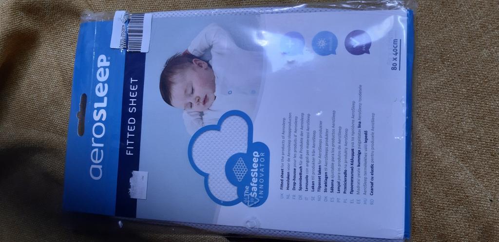 NIEUW Aerosleep Wieg matrasje WIT 80x40, Ophalen, Nieuw, Wieg