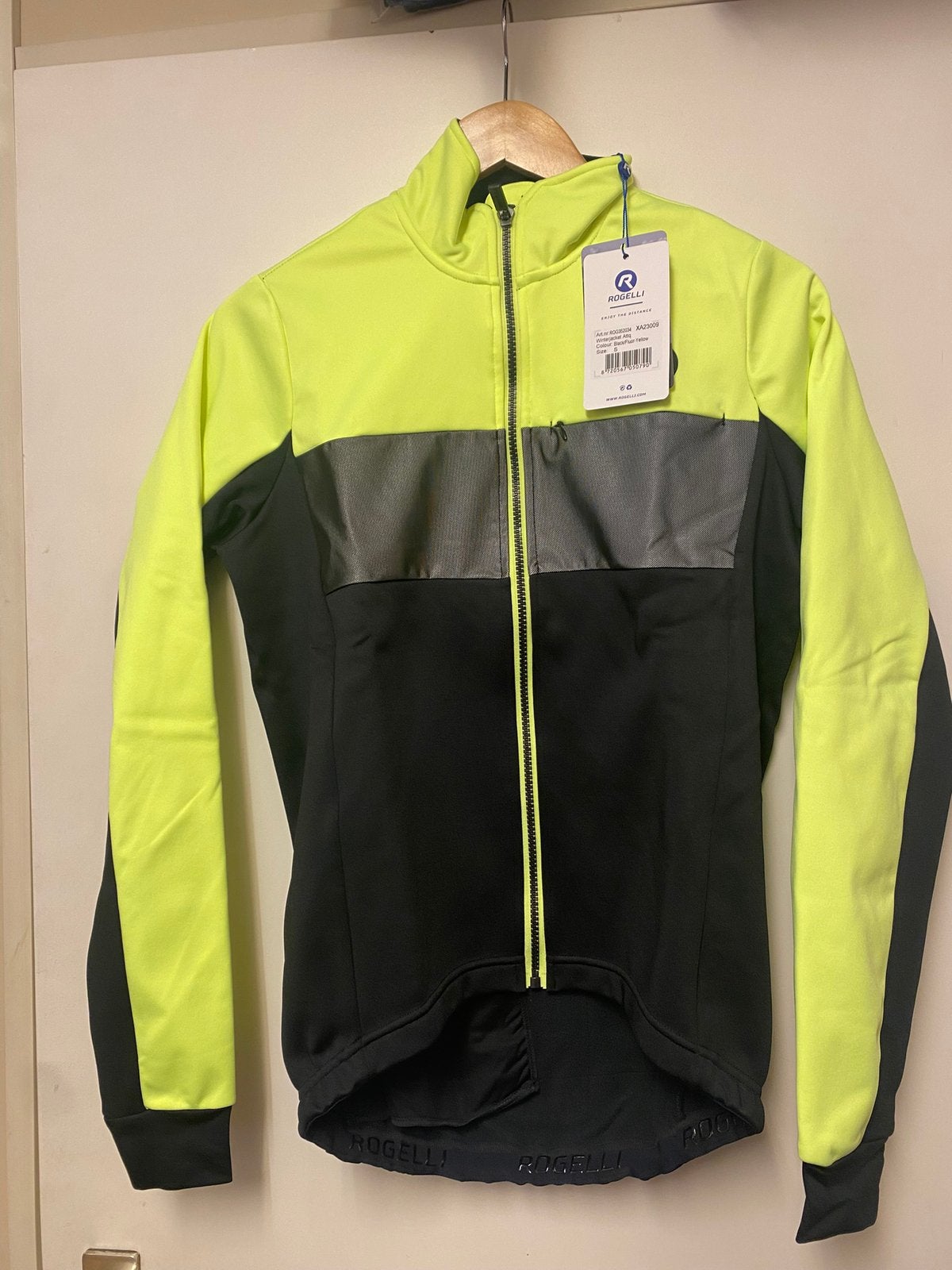 Heren winter fietsjack rogelli attq zwart fluor geel nieuw!S, S, Heren, ., Nieuw
