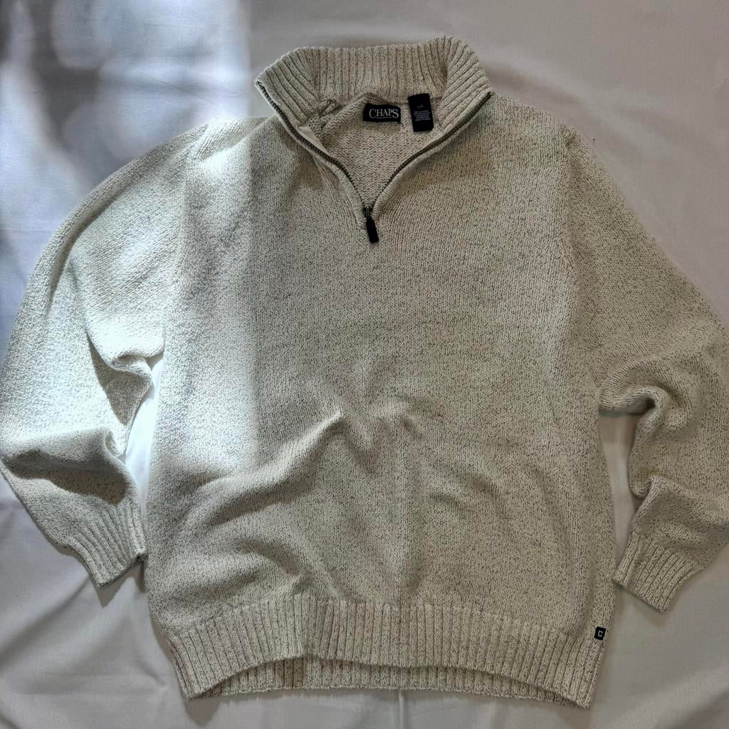 Chaps Ralph Lauren gebreide trui met half zip, Kleding | Heren, Truien en Vesten, Ophalen of Verzenden, Gedragen, Maat 52/54 (L)