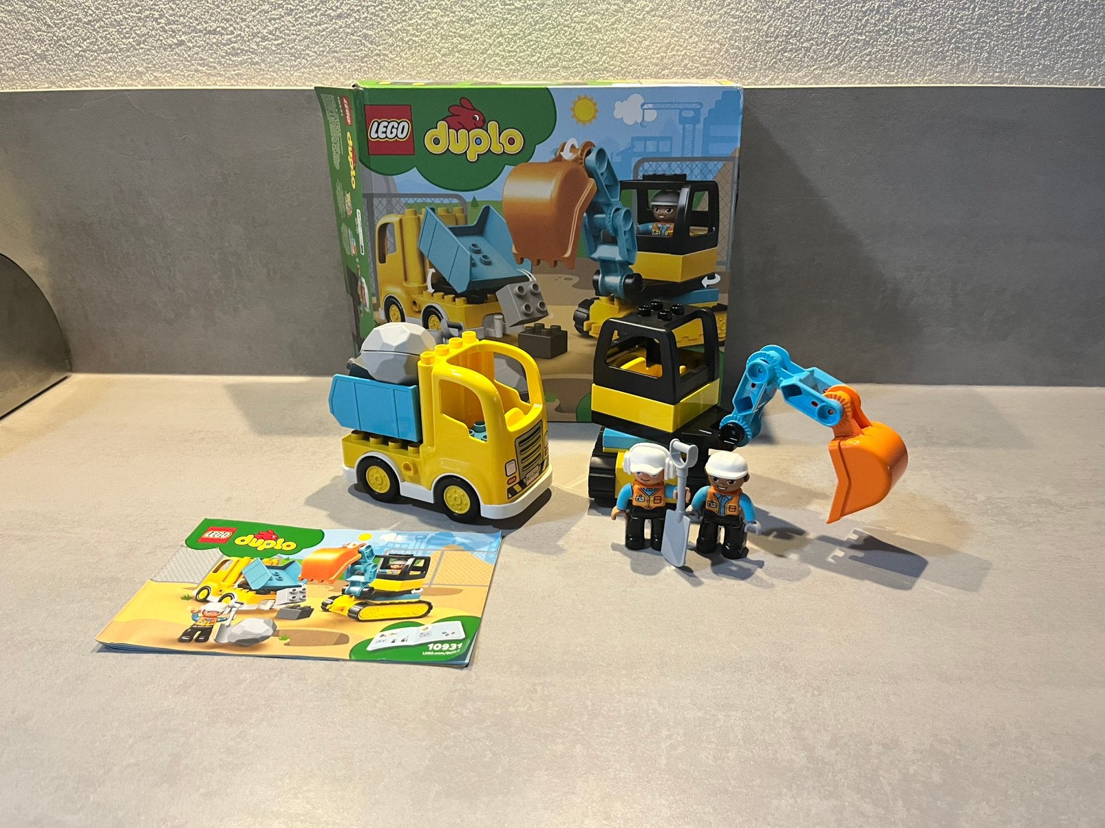 Lego Duplo Truck & Graafmachine met rupsbanden 10931, Ophalen of Verzenden, Zo goed als nieuw, Duplo