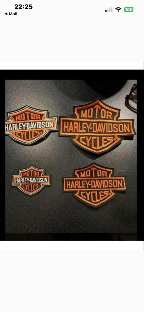 Harley patches stoffen emblemen, Ophalen of Verzenden, Nieuw