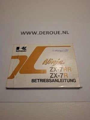 188 0WNERS MANUAL KAWASAKI ZX-7RR/ ZX-7R 1996 USED, Ophalen of Verzenden, Kawasaki