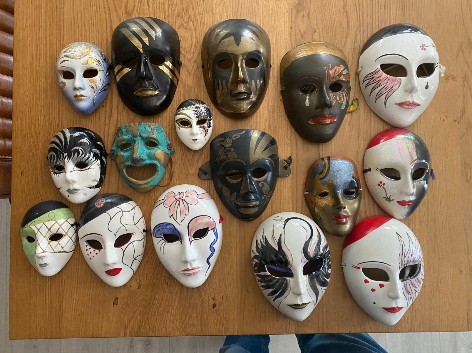 Verzameling maskers Venetie en andere, Ophalen of Verzenden, Zo goed als nieuw