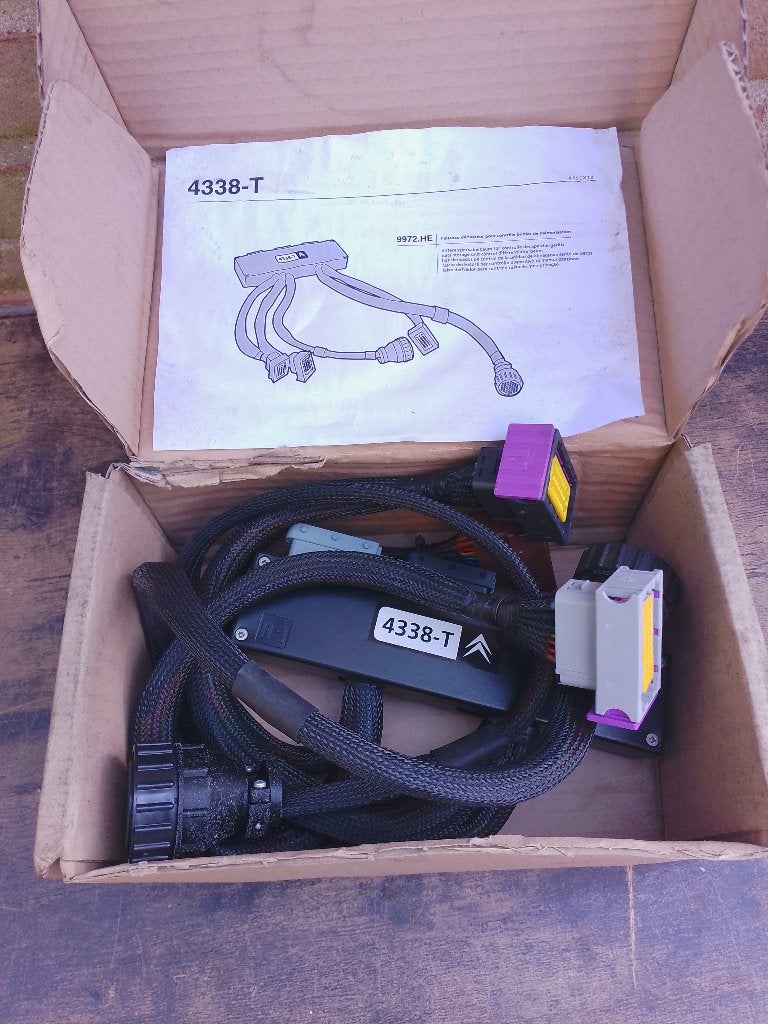Citroën speciaal gereedschap testkabel + module 4338-T  9972, Auto diversen, Gebruikt, -, -, Ophalen of Verzenden