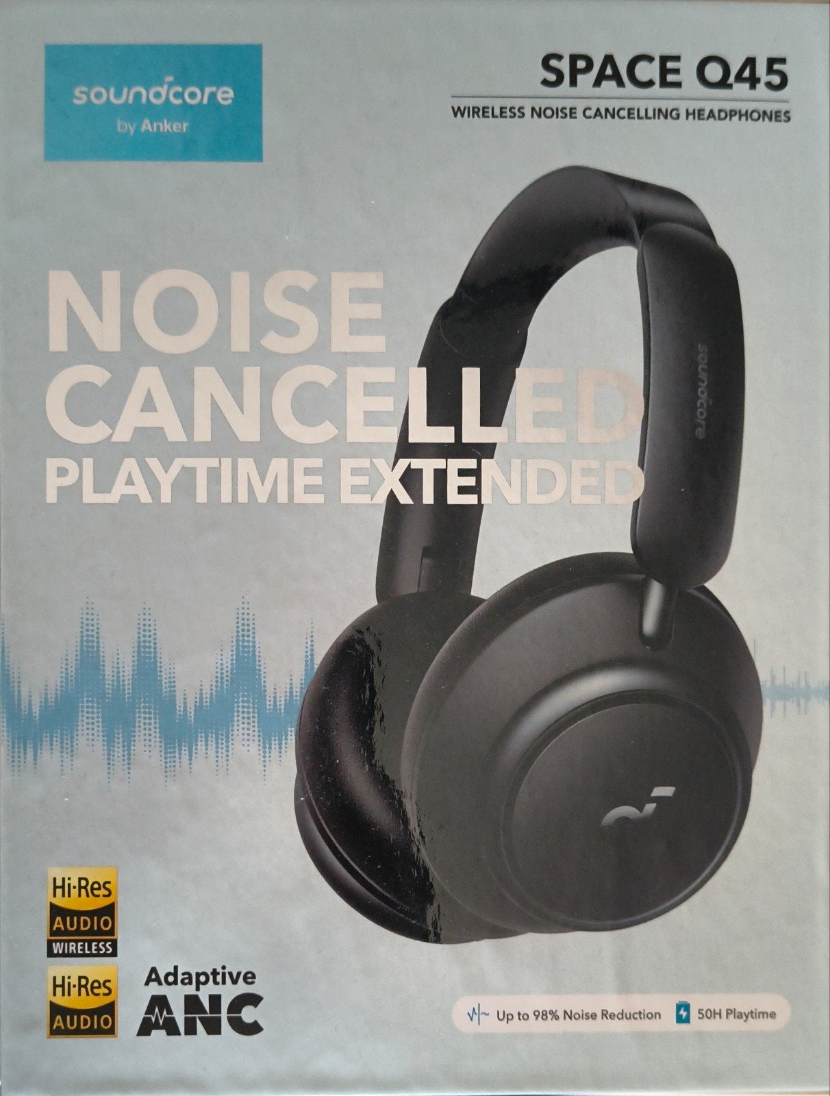 Soundcore Space Q45 Draadloze Noise Cancelling Koptelefoon, Audio, Tv en Foto, Koptelefoons, Overige merken, Ophalen of Verzenden