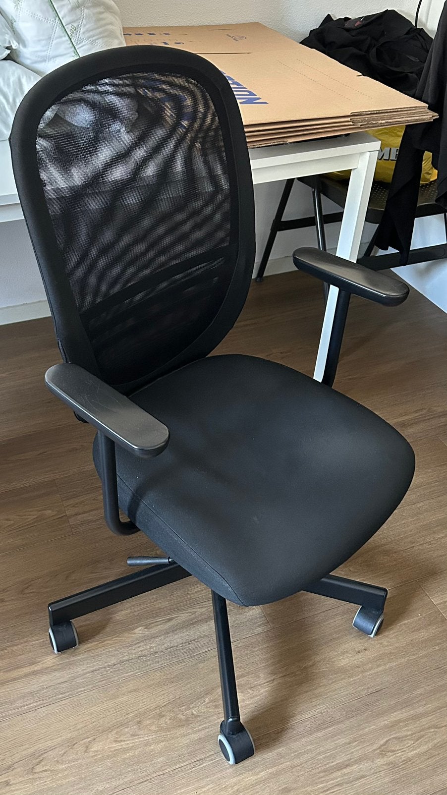 Ikea deak chair, Ophalen, Gebruikt, Zwart, Bureaustoel