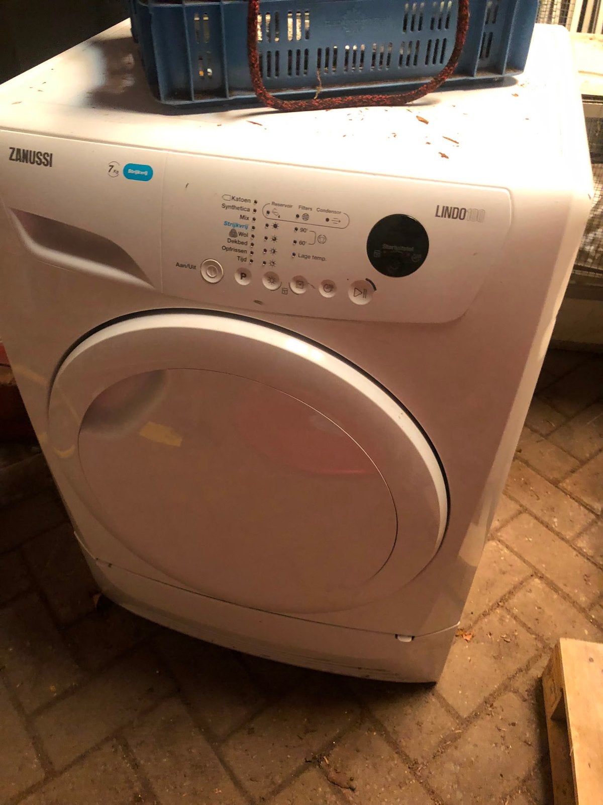 Zanussi droger, Witgoed en Apparatuur, Ophalen, Zo goed als nieuw, 85 tot 90 cm