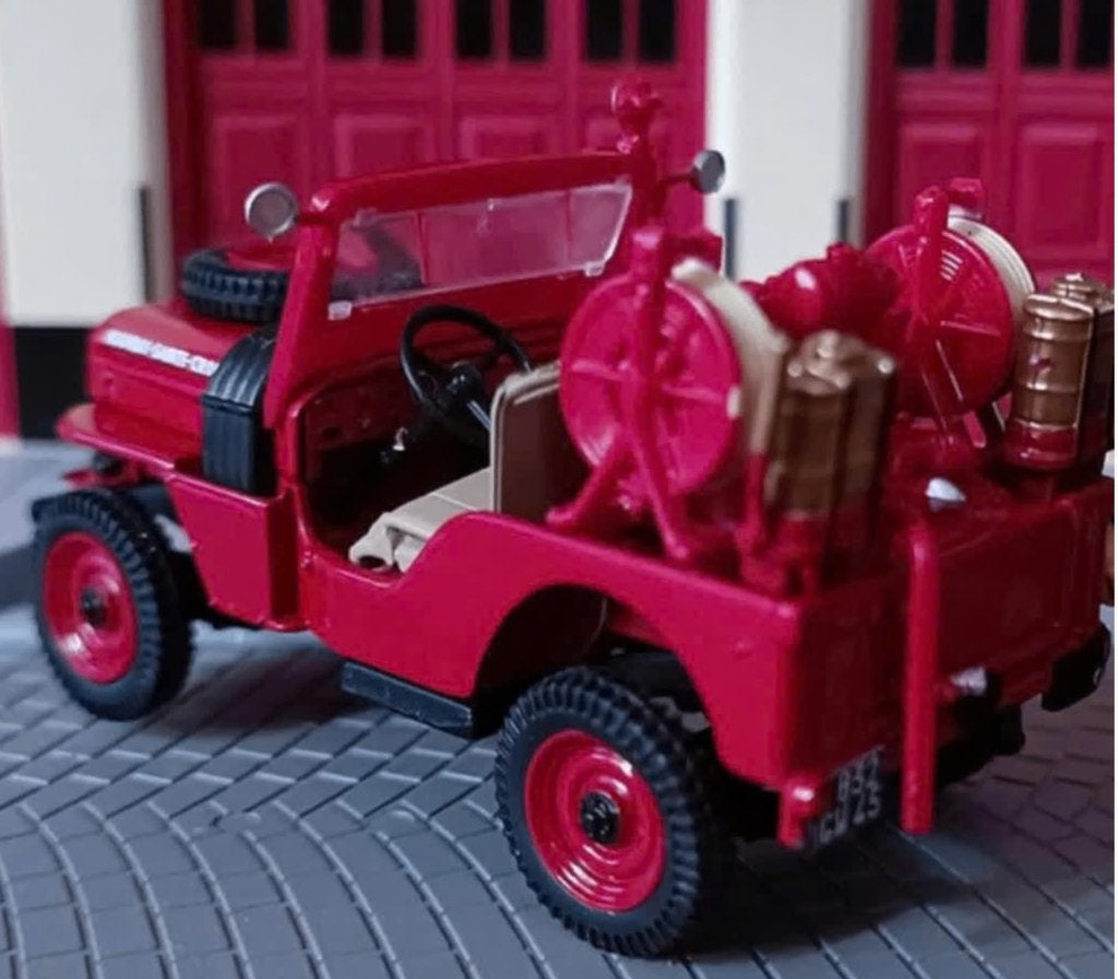 Jeep Hotchkiss CCFL BOS brandweer schaal 1/43 # 25, Hobby en Vrije tijd, Modelauto's | 1:43, Verzenden, Nieuw, Auto, Overige merken