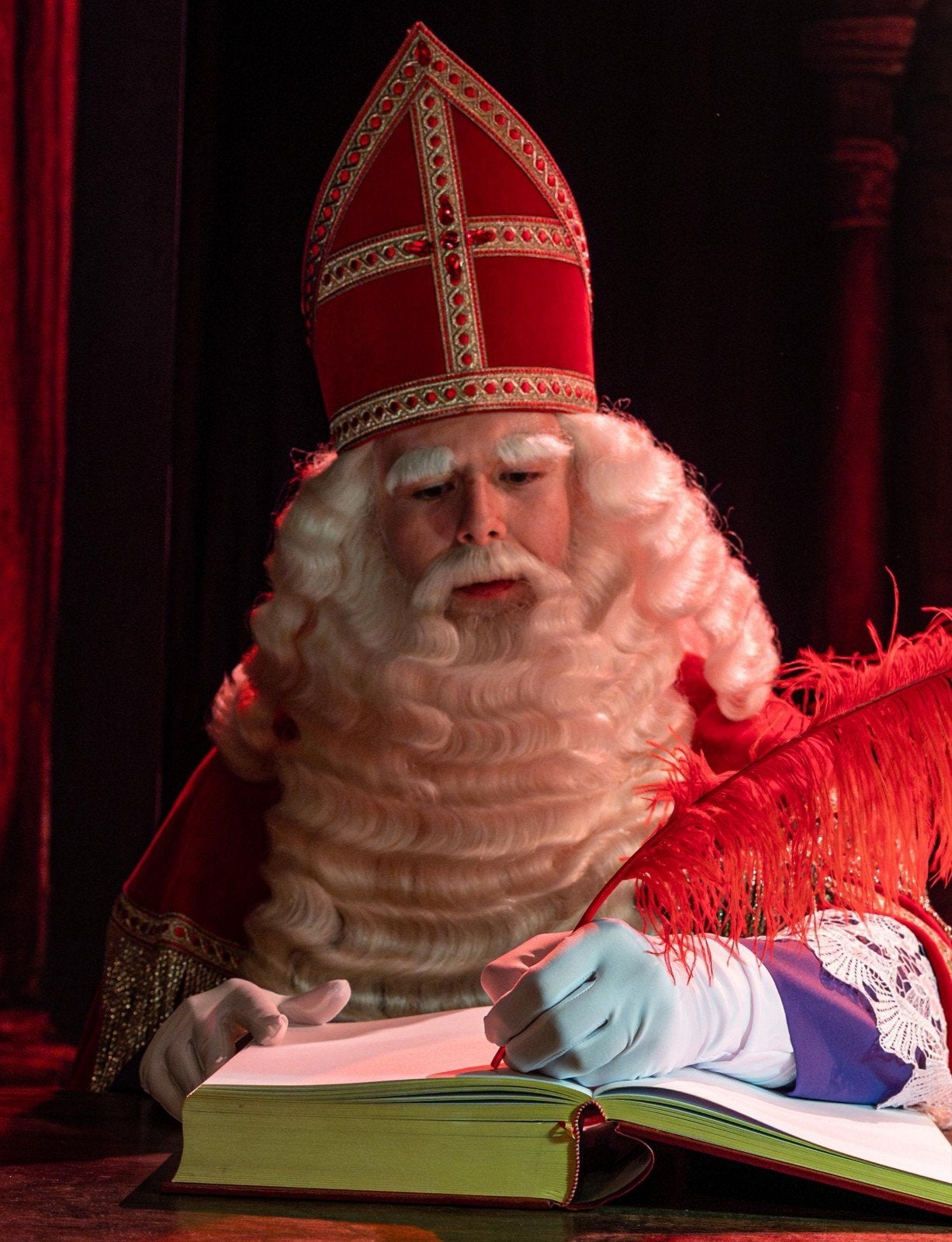 Sinterklaas baardstel, Ophalen, Gebruikt
