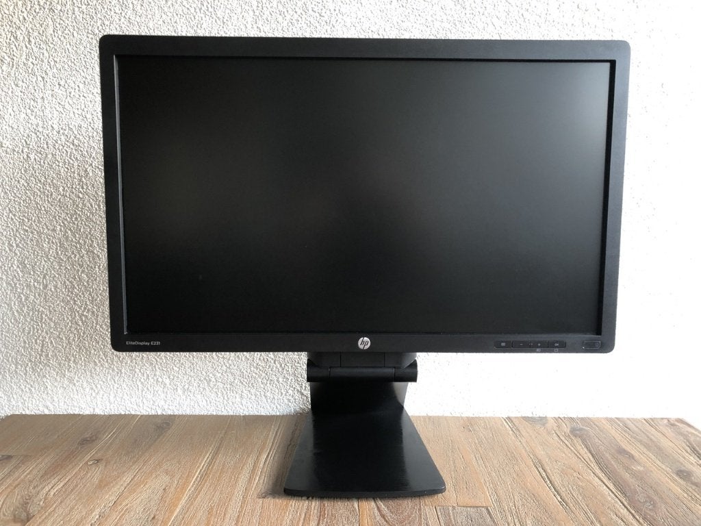 Breedbeeld HP EliteDisplay E231 23-inch IPS Hele Mooie Lcd, Gebruikt, IPS, DisplayPort, In hoogte verstelbaar