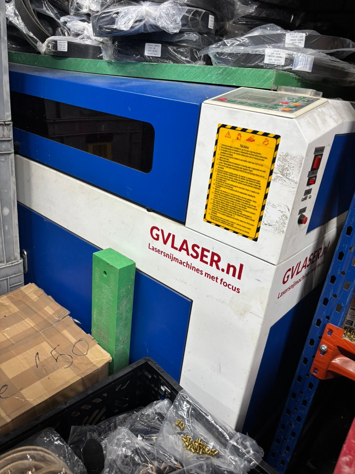 Laser 100 watt, Ophalen