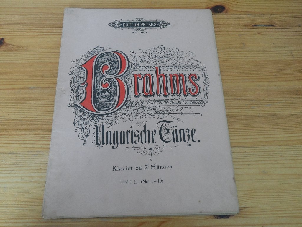 Brahms - ungarische tanze / rhapsodien / phantasien, Muziek en Instrumenten, Gebruikt, Klassiek, Ophalen of Verzenden, Piano