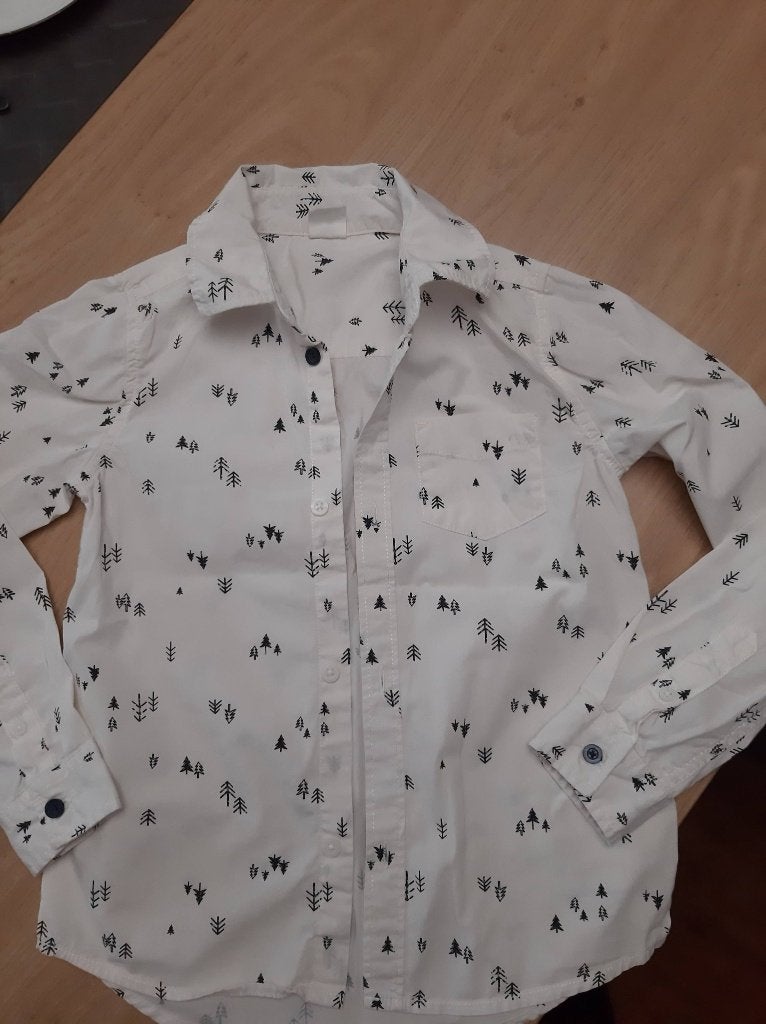 ZGAN gaaf bloesje Hema Mt 122/128, Kinderen en Baby's, Kinderkleding | Maat 122, Overhemd of Blouse, Ophalen of Verzenden, Zo goed als nieuw