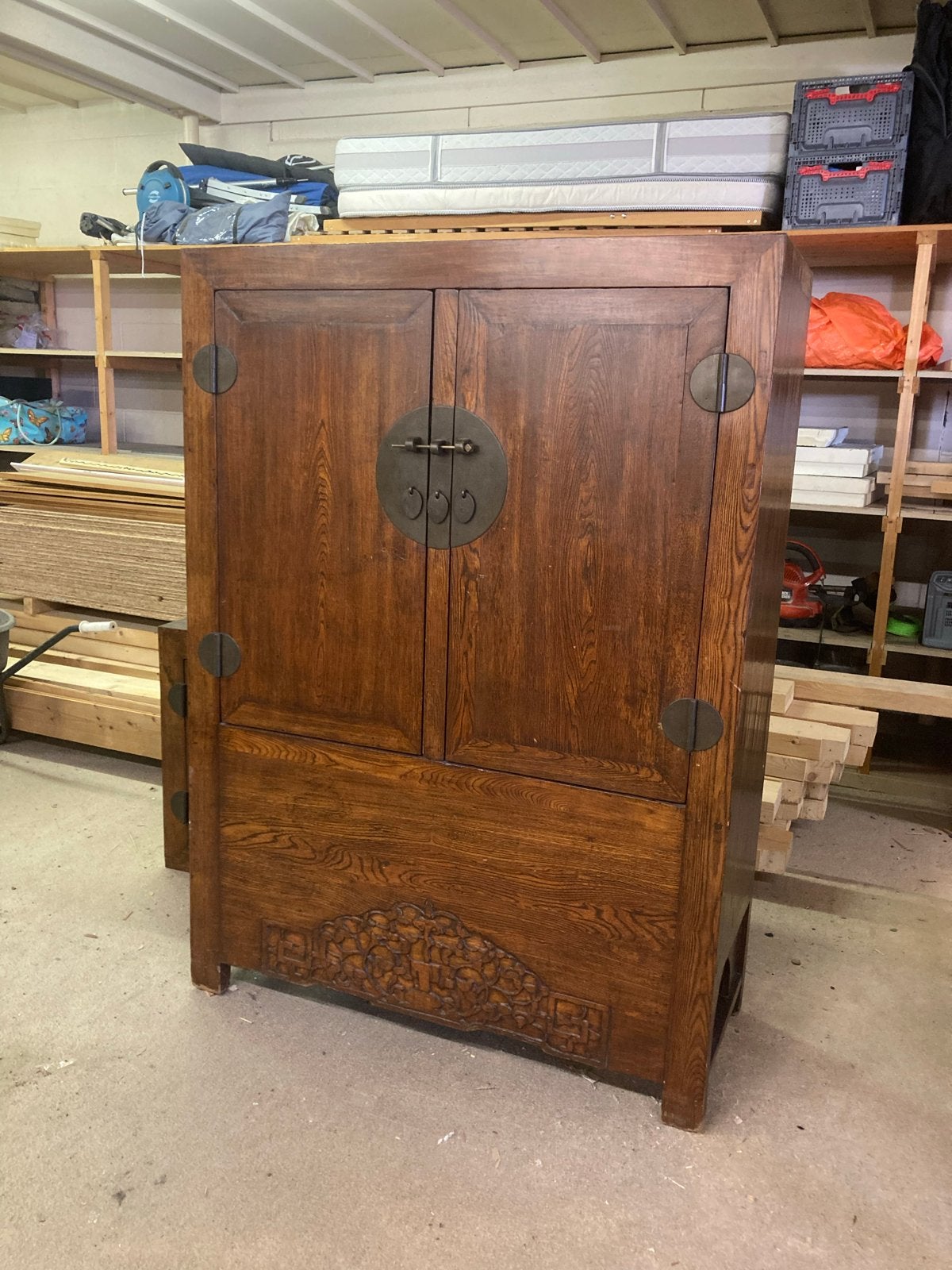 Prachtige Oude Chinese Kast - Massief Hout, Ophalen of Verzenden