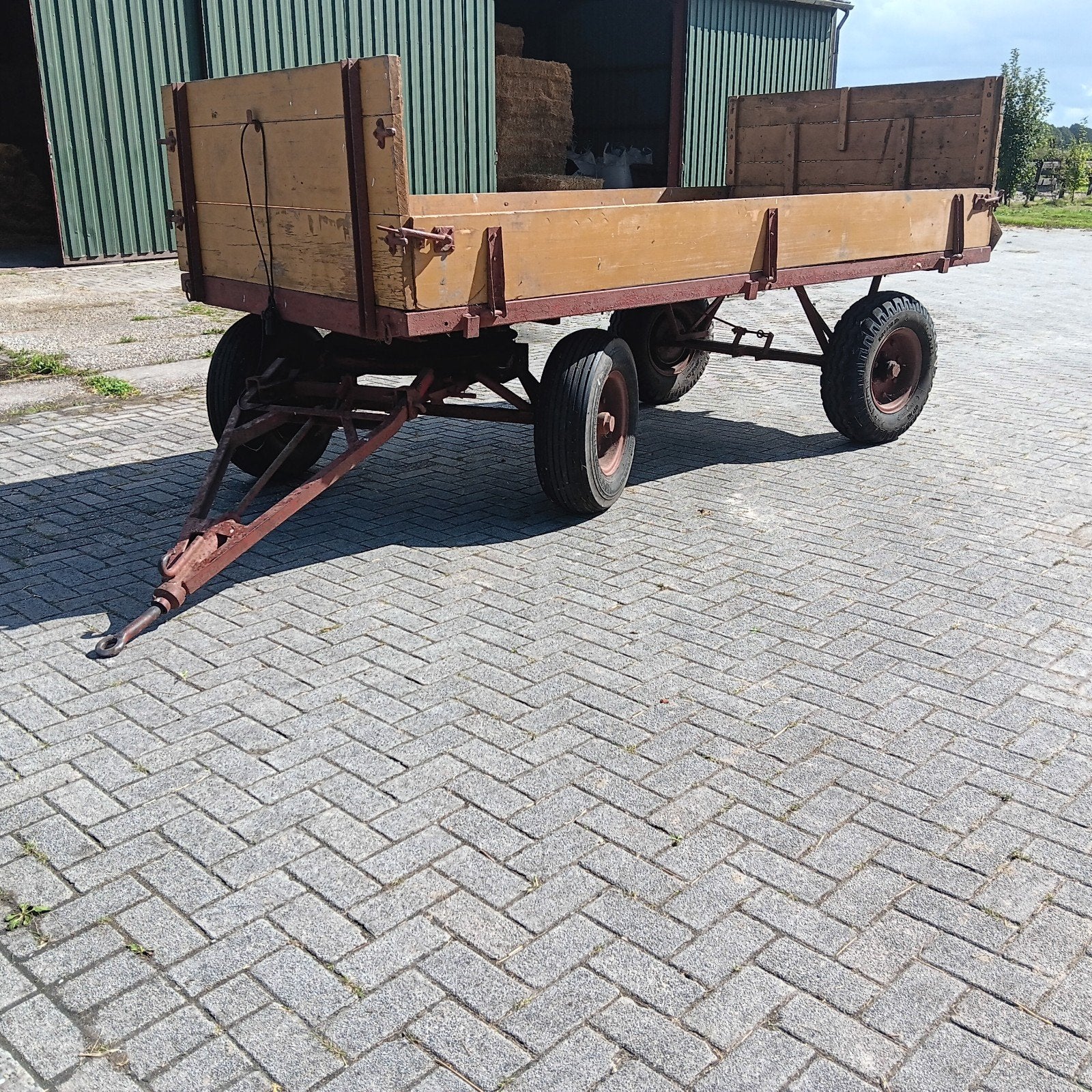 Miedema platte wagen, Ophalen, Transport