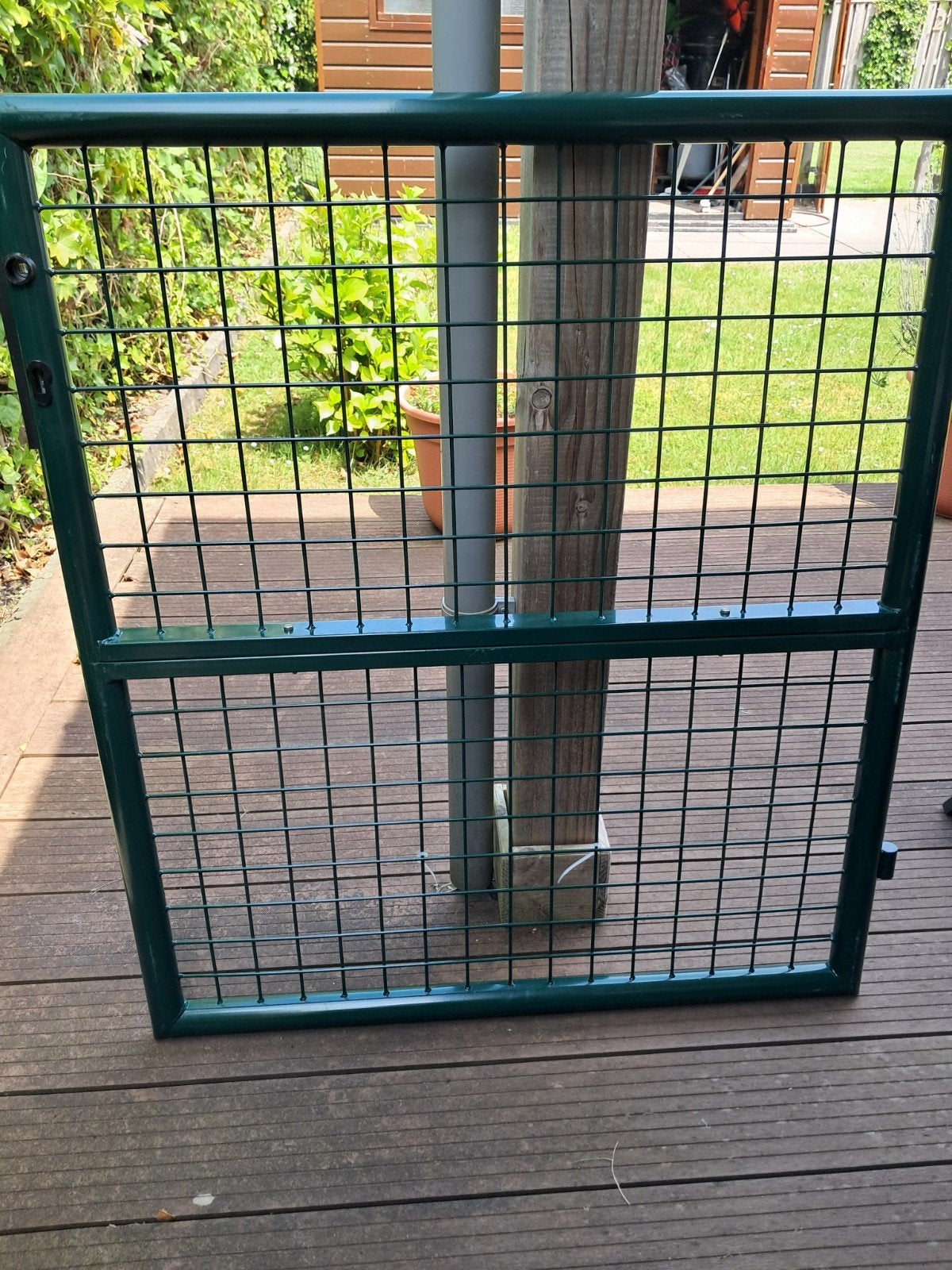 Hekdeur zo goed als nieuw met slot en sleutels (90x100cm), Ophalen
