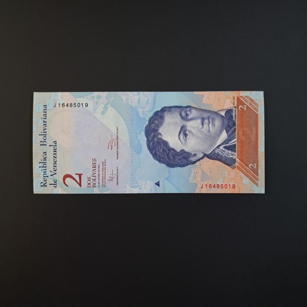 2 bolivar Venezuela #034, Postzegels en Munten, Bankbiljetten | Amerika, Verzenden, Zuid-Amerika, Los biljet