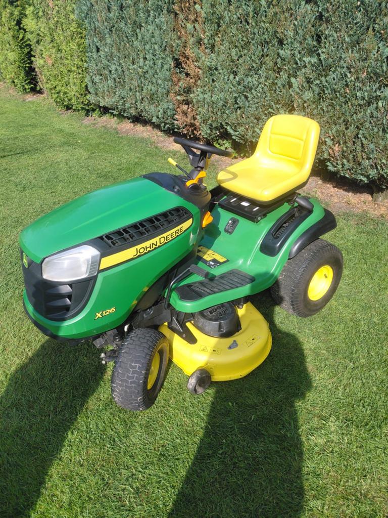 John Deere X126 zitmaaier, Gebruikt, Ophalen, John Deere, Mulchfunctie