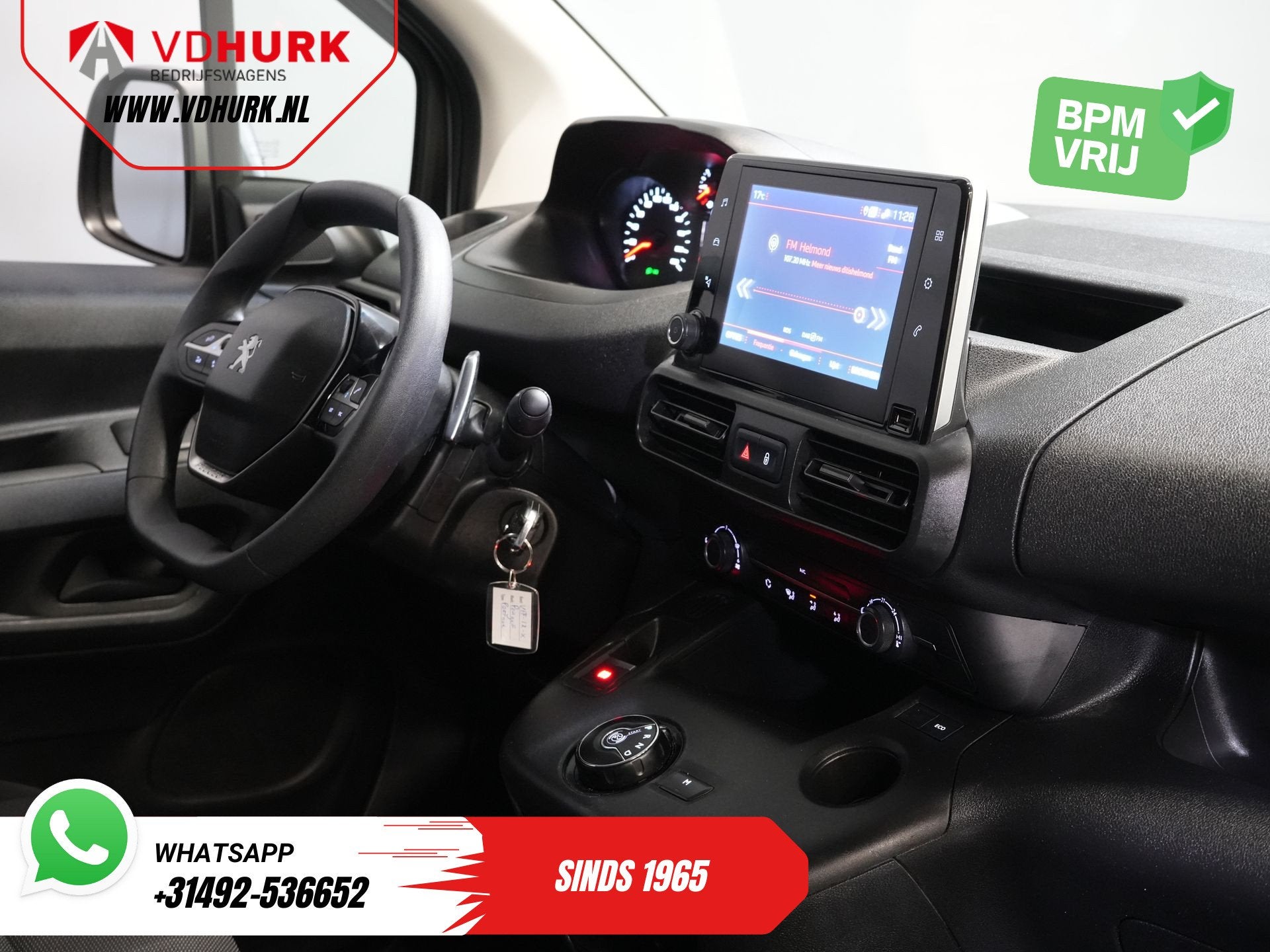Peugeot Partner 1.5 HDI 130 pk Aut. L2 NL Auto/ 3Pers/ Carpl, Auto's, Stof, Gebruikt, Euro 6, 4 cilinders