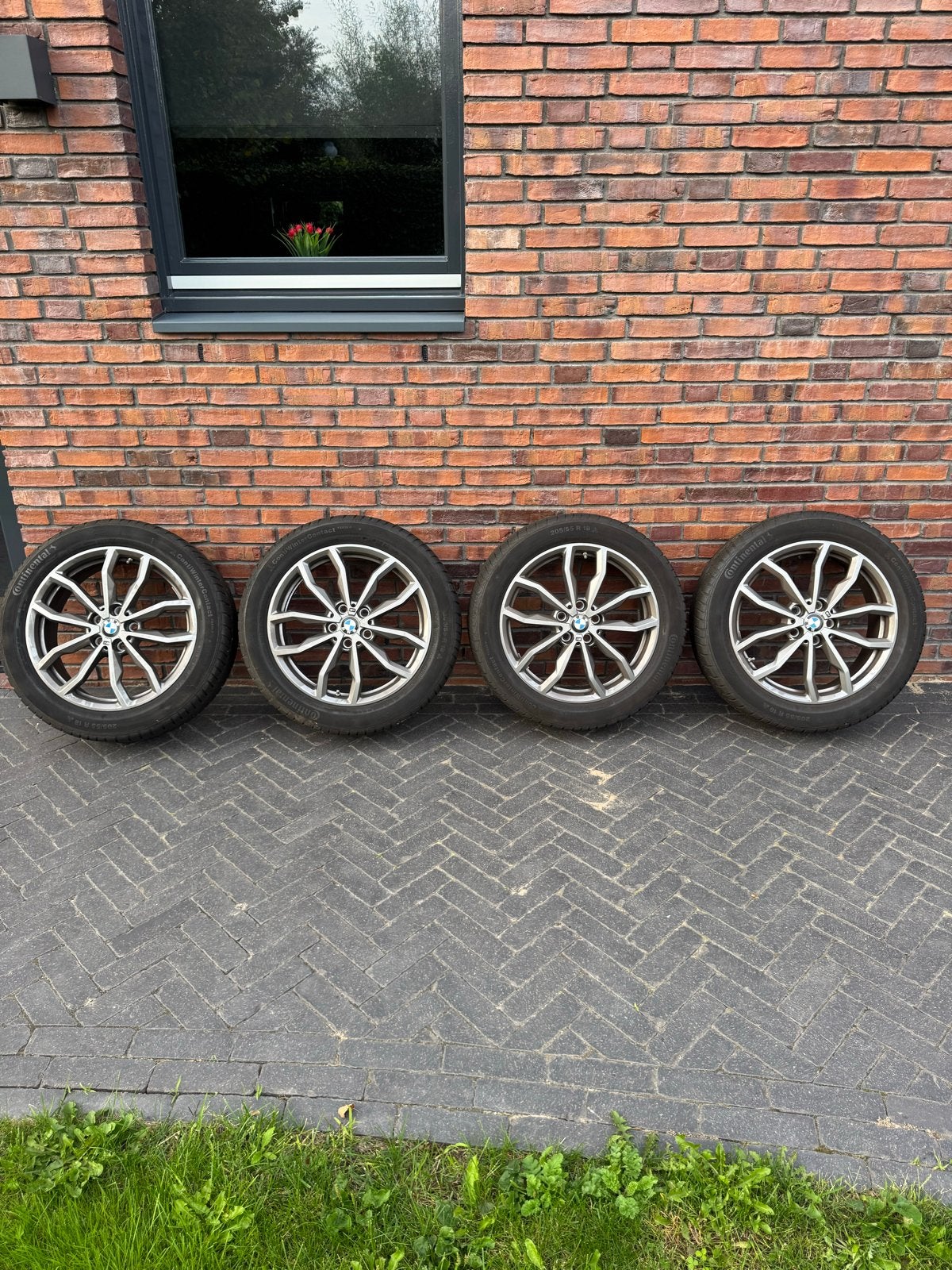 BMW x1 f48 x2 f39 711m 18 inch velgen continental winterband, Auto-onderdelen, 18 inch, Gebruikt, Banden en Velgen, Personenwagen
