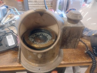 Sloepkompas (glas mist), Niet ingevuld, Gebruikt, Niet ingevuld, Niet ingevuld