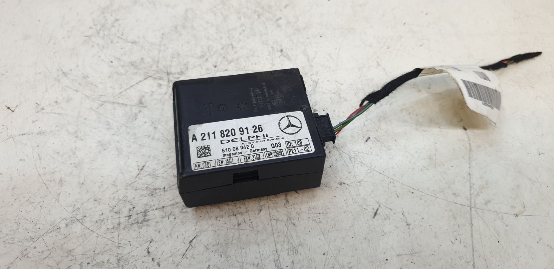 Alarm module Mercedes C E ML W203 W163 2118209126 origineel, Gebruikt, Mercedes-Benz AG, Mercedes-Benz, Ophalen of Verzenden