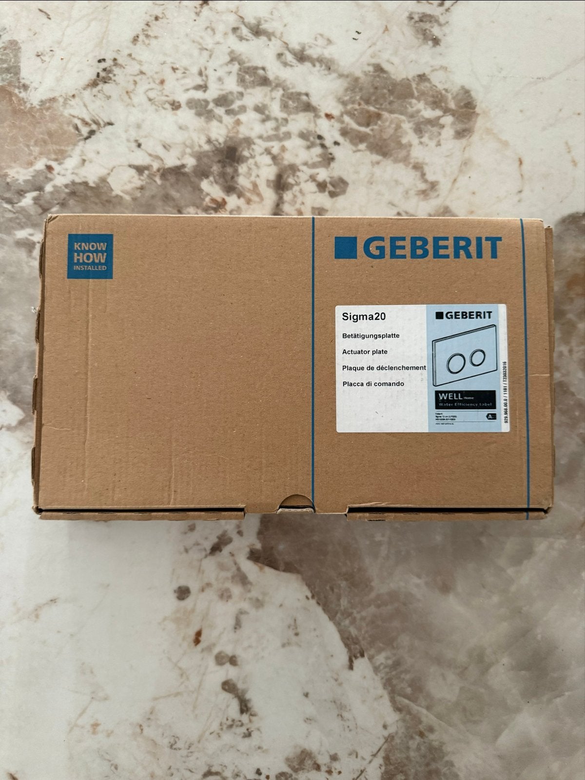 Geberit Sigma 20 RVS druktoets voor toilet, Ophalen of Verzenden, Nieuw, Rvs, Toilet