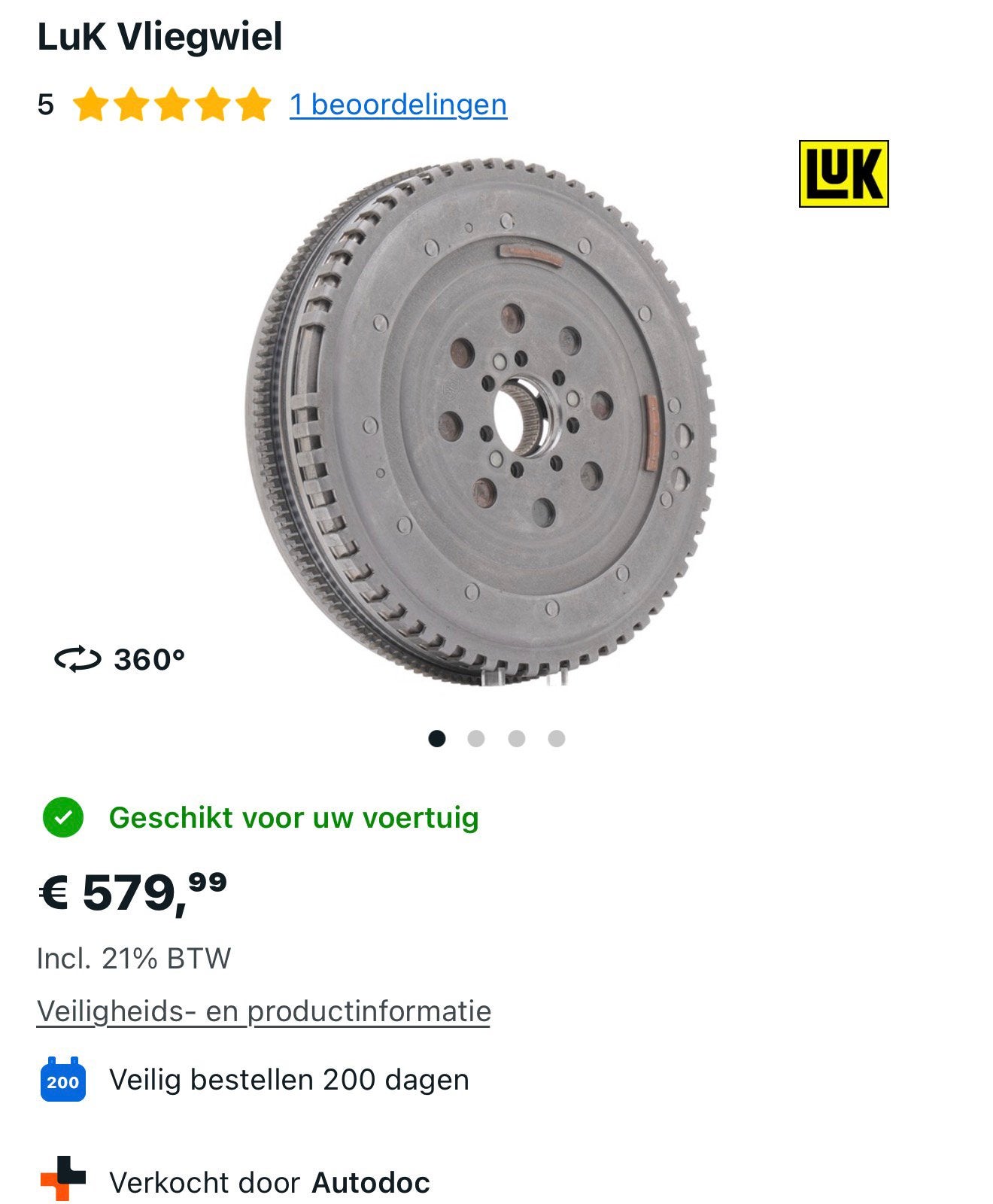 LuK Dubbelmassa Vliegwiel 415 0859 09 – DCT, Auto-onderdelen, Ophalen of Verzenden, Nieuw