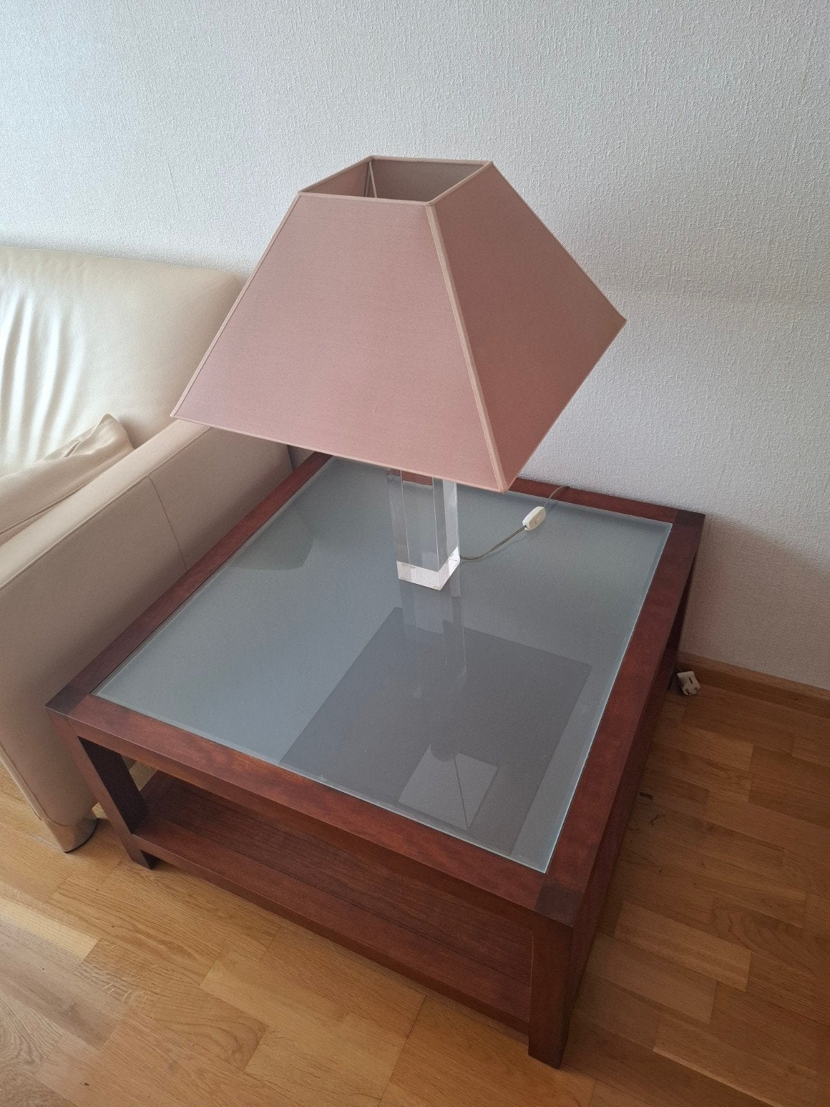 Salontafel, glazen blad, De Stoof Stompwijk, Ophalen, Glas, 50 tot 100 cm, 50 tot 100 cm