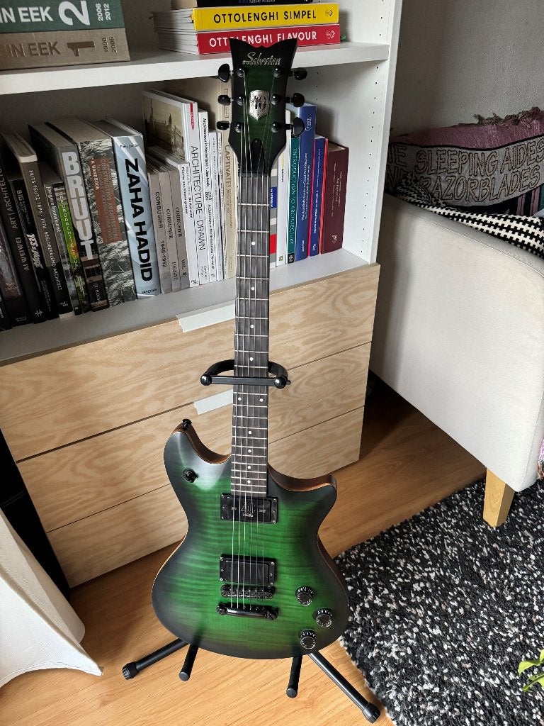Schecter Tempest 40th Anniversary Edition, Emerald Green, Muziek en Instrumenten, Ophalen, Gebruikt, Solid body, Overige merken