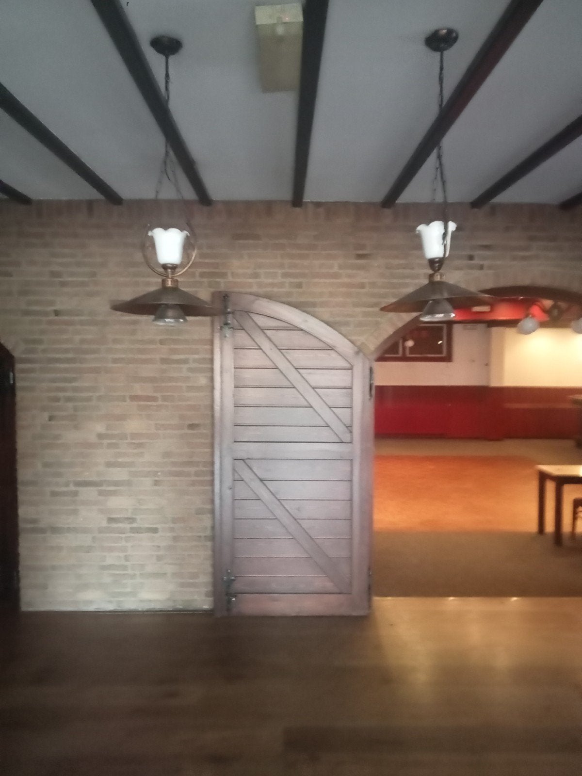 4 hanglampen messing met glas, Ophalen, Glas