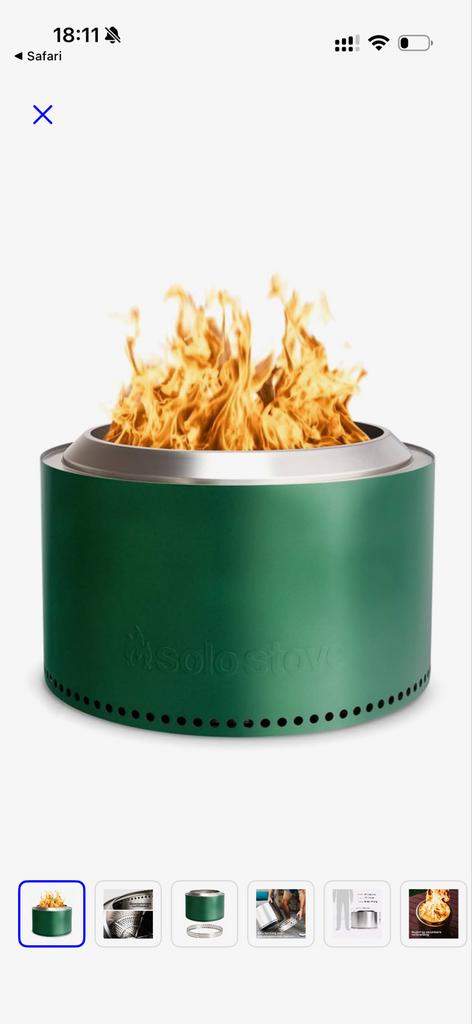 Solo Stove Yukon Groen - Nieuw met lichte deuken, Ophalen, Zo goed als nieuw, Vuurkorf