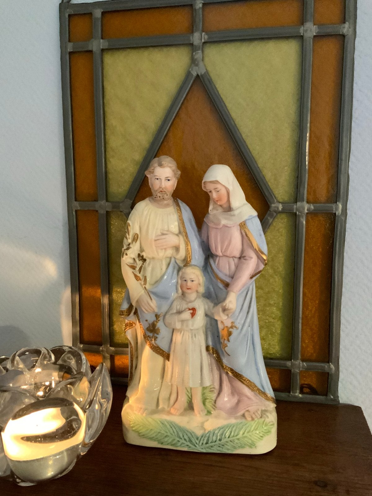 Onbeschadigd porseleinen beeld Heilige Familie, Ophalen